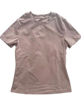 Rhone Modern Rib Short Sleeve Tee in Rose Dust Size Small